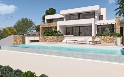 Ruime en moderne nieuwbouw villa te koop in Moraira