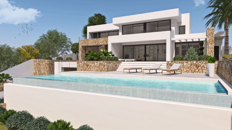 Ruime en moderne nieuwbouw villa te koop in Moraira