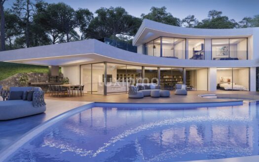 Luxe villa project met panoramisch uitzicht te koop in Javea