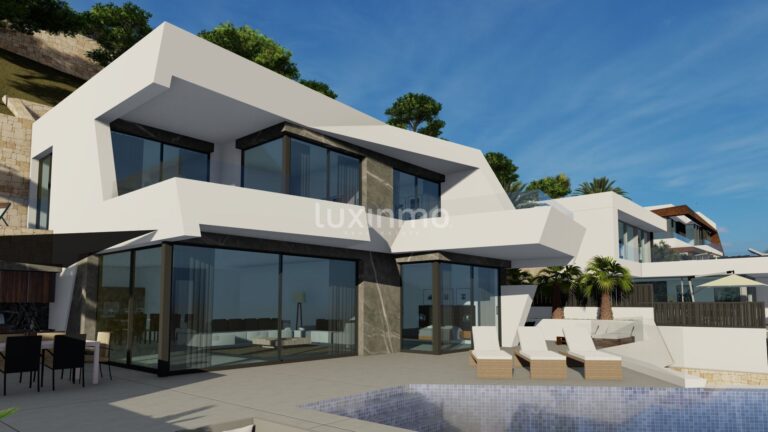 Nieuwe moderne villa in Calpe met uitzicht op zee