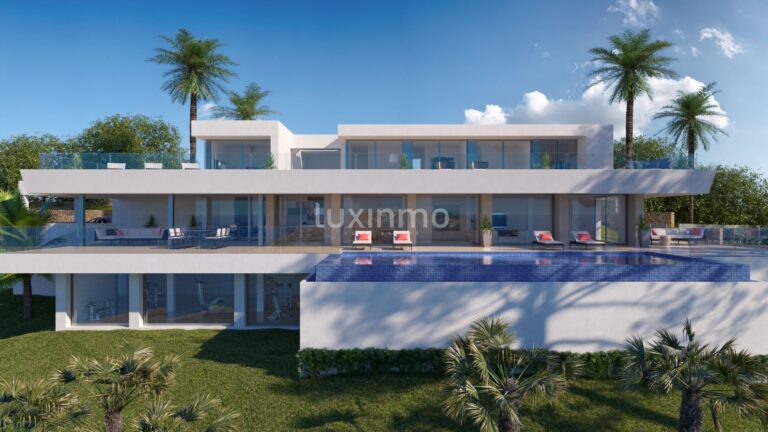 Moderne villa met zeezicht tussen Jávea en Moraira