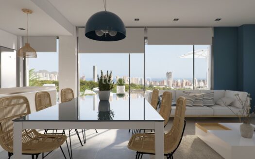 Modern appartement met uitzicht op zee in Benidorm