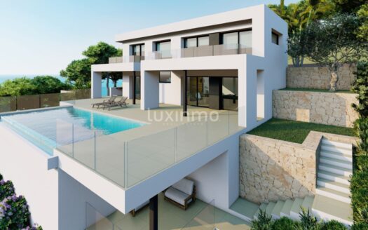 Luxueuze moderne designvilla in privécomplex tussen Jávea en Moraira