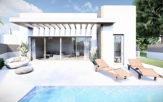 Prachtige nieuwbouwvilla in Ibiza-stijl in San Miguel de Salinas