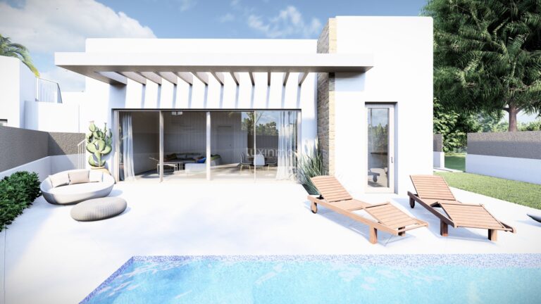 Prachtige nieuwbouwvilla in Ibiza-stijl in San Miguel de Salinas