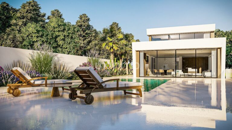 Luxe modern huis met uitzicht op zee in La Fustera