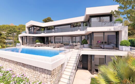 Luxe villa met panoramisch uitzicht te koop in Calpe