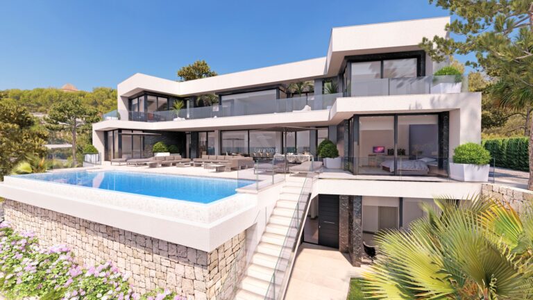 Luxe villa met panoramisch uitzicht te koop in Calpe