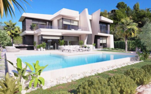 Te koop moderne villa met uitzicht in Calpe