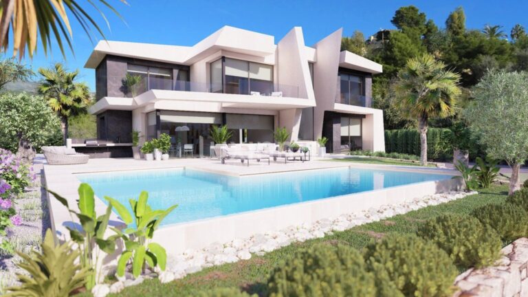 Te koop moderne villa met uitzicht in Calpe