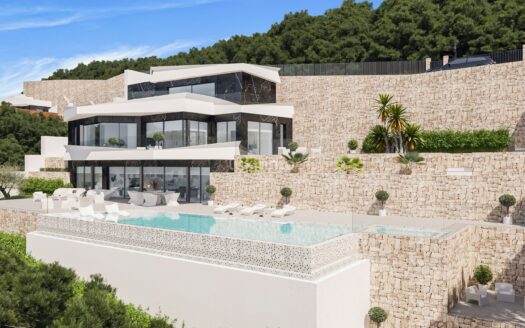 Prachtig modern huis met uitzicht op zee in Benissa