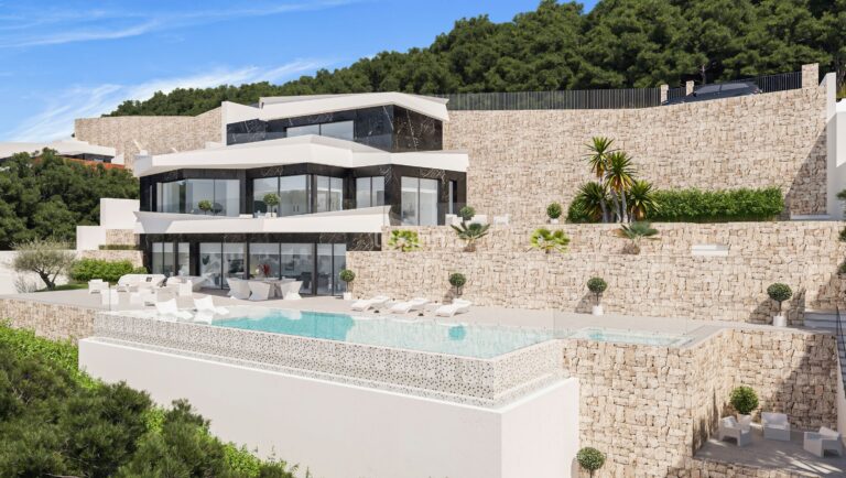 Prachtig modern huis met uitzicht op zee in Benissa