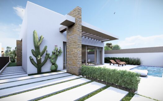 Prachtige nieuwbouwvilla in Ibiza-stijl in San Miguel de Salinas