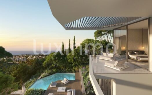 Exclusief wooncomplex met uitzicht op zee naast de golfbaan in Benahavis