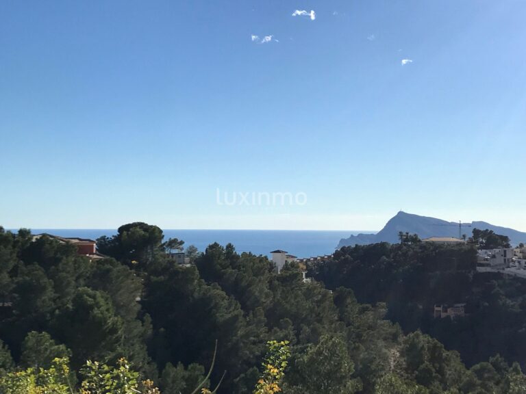 Kavel kopen met uitzicht op zee in Altea Hills