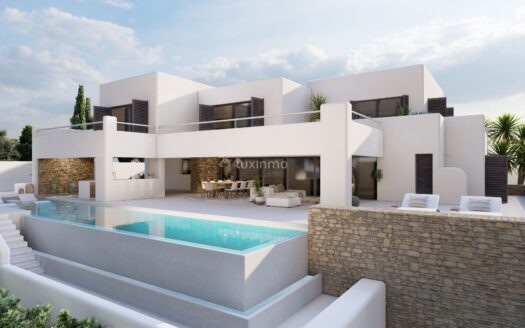 Ibicencan villa Sorells op de hoogten van Moraira