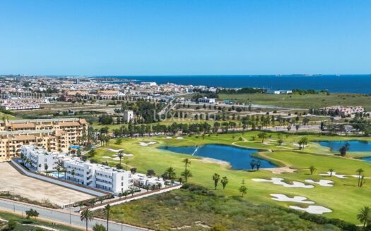 Zonnige appartementen op golfbaan met uitzicht op zee