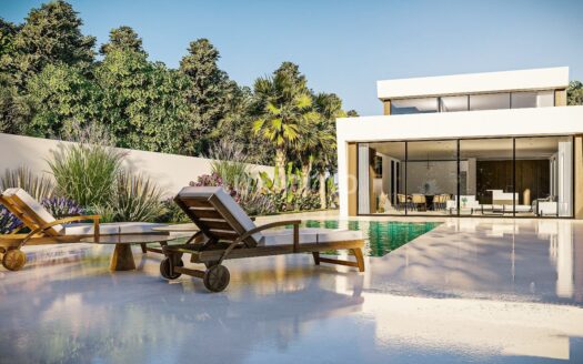 Luxe modern huis met uitzicht op zee in La Fustera