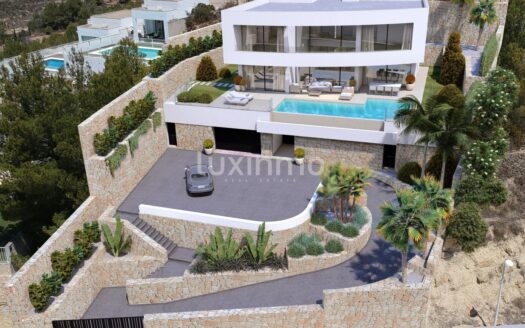 Nieuwe villa met prachtig uitzicht in Calpe