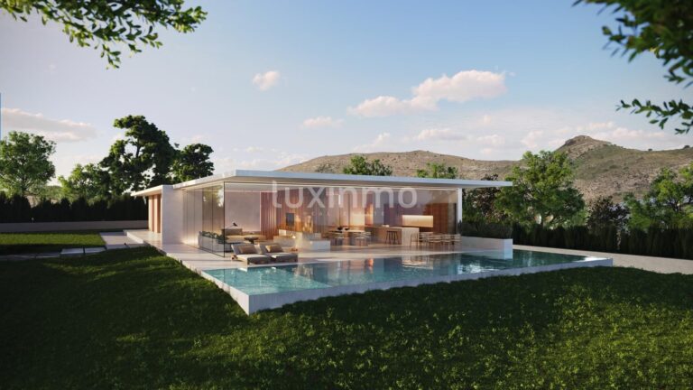 Zeer modern en minimalistisch vormgegeven villa te koop in Sierra Cortina