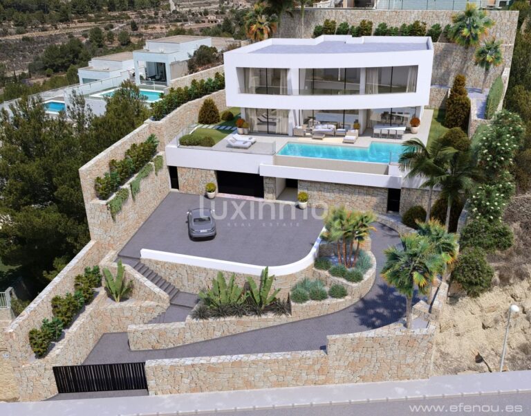 Nieuwe villa met prachtig uitzicht in Calpe