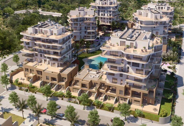 Appartementen aan het strand nabij Benidorm