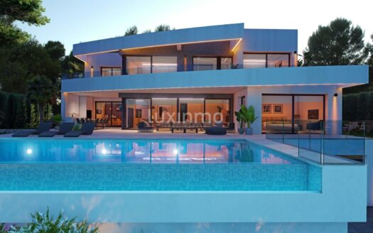 Moderne en mooie villa met uitzicht op zee in Moraira