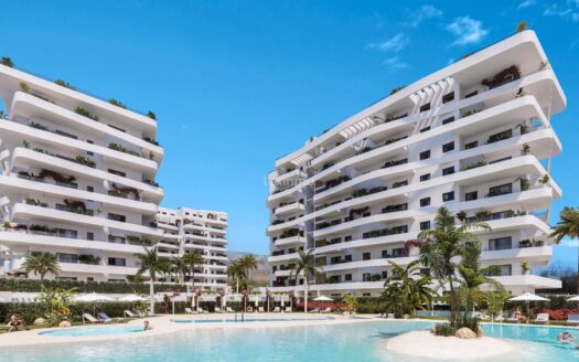 Prachtige appartementen aan het strand in de buurt van Benidorm met moderne voorzieningen