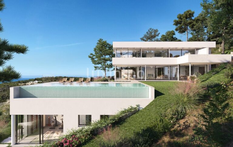 Luxueuze villa met uitzicht op zee en zonsondergang in Cala Salada